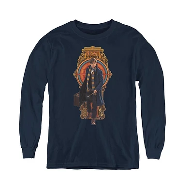 Fantastic Beasts Boys Youth Newt Scamander Long Sleeve Sweatshirts