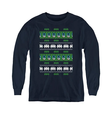 Batman Boys Youth Christmas Sweater Long Sleeve Sweatshirt