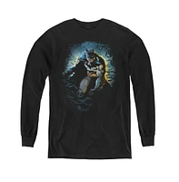 Batman Boys Youth Bat Cave Long Sleeve Sweatshirts