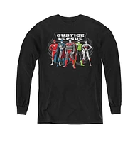 Justice League Boys of America Youth The Five Long Sleeve Sweatshirts