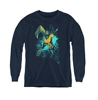 Aquaman Movie Boys Youth Make A Splash Long Sleeve Sweatshirts