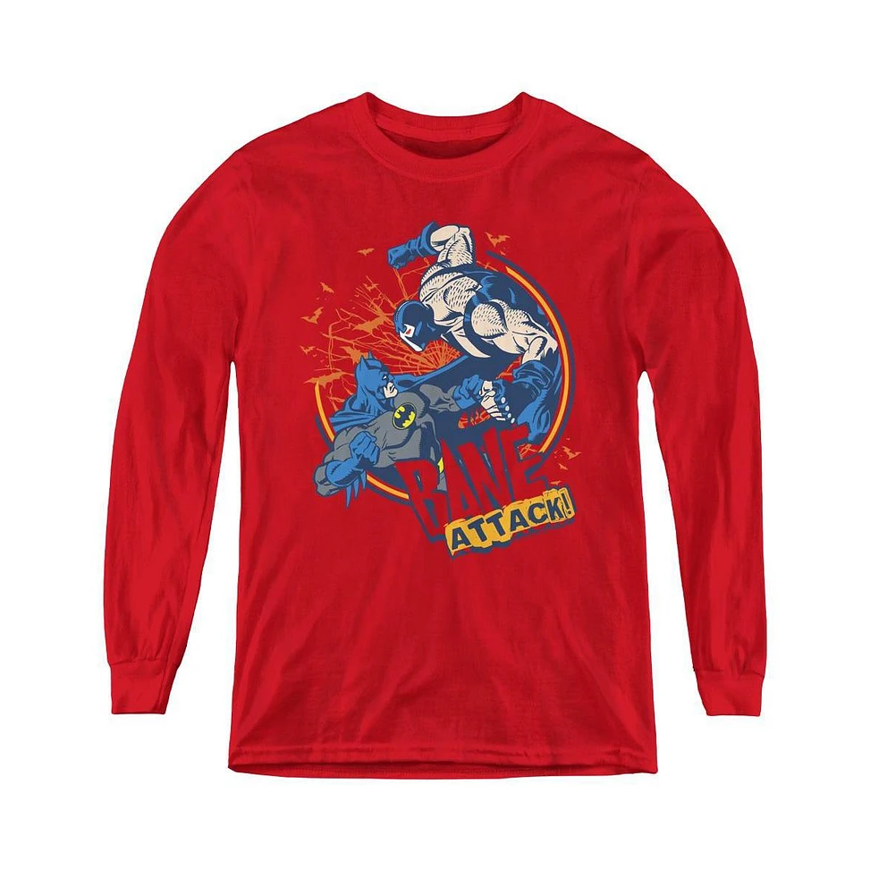 Batman Boys Youth Bane Attack! Long Sleeve Sweatshirts