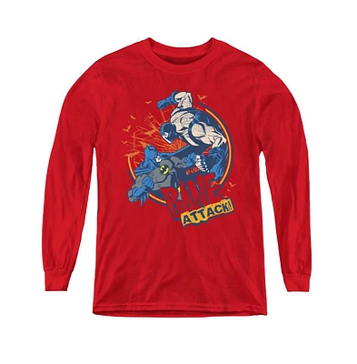 Batman Boys Youth Bane Attack! Long Sleeve Sweatshirts