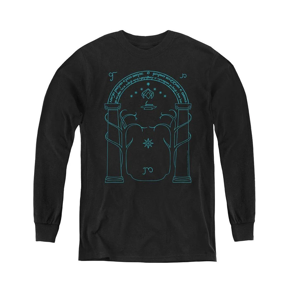Lord Of The Rings Boys Youth Doors Durin Long Sleeve Sweatshirts