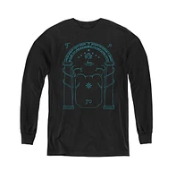 Lord Of The Rings Boys Youth Doors Durin Long Sleeve Sweatshirts