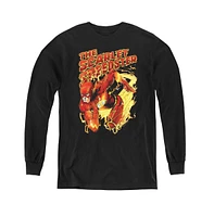 Justice League Boys of America Youth Scarlet Speedster Long Sleeve Sweatshirts