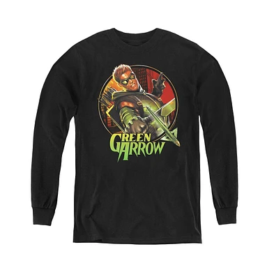 Justice League Boys of America Youth Sunset Archer Long Sleeve Sweatshirts