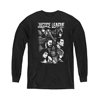 Justice League Boys Movie Youth Pushing Forward Long Sleeve Sweatshirts