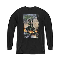 Justice League Boys of America Youth Fire And Rain Long Sleeve Sweatshirts