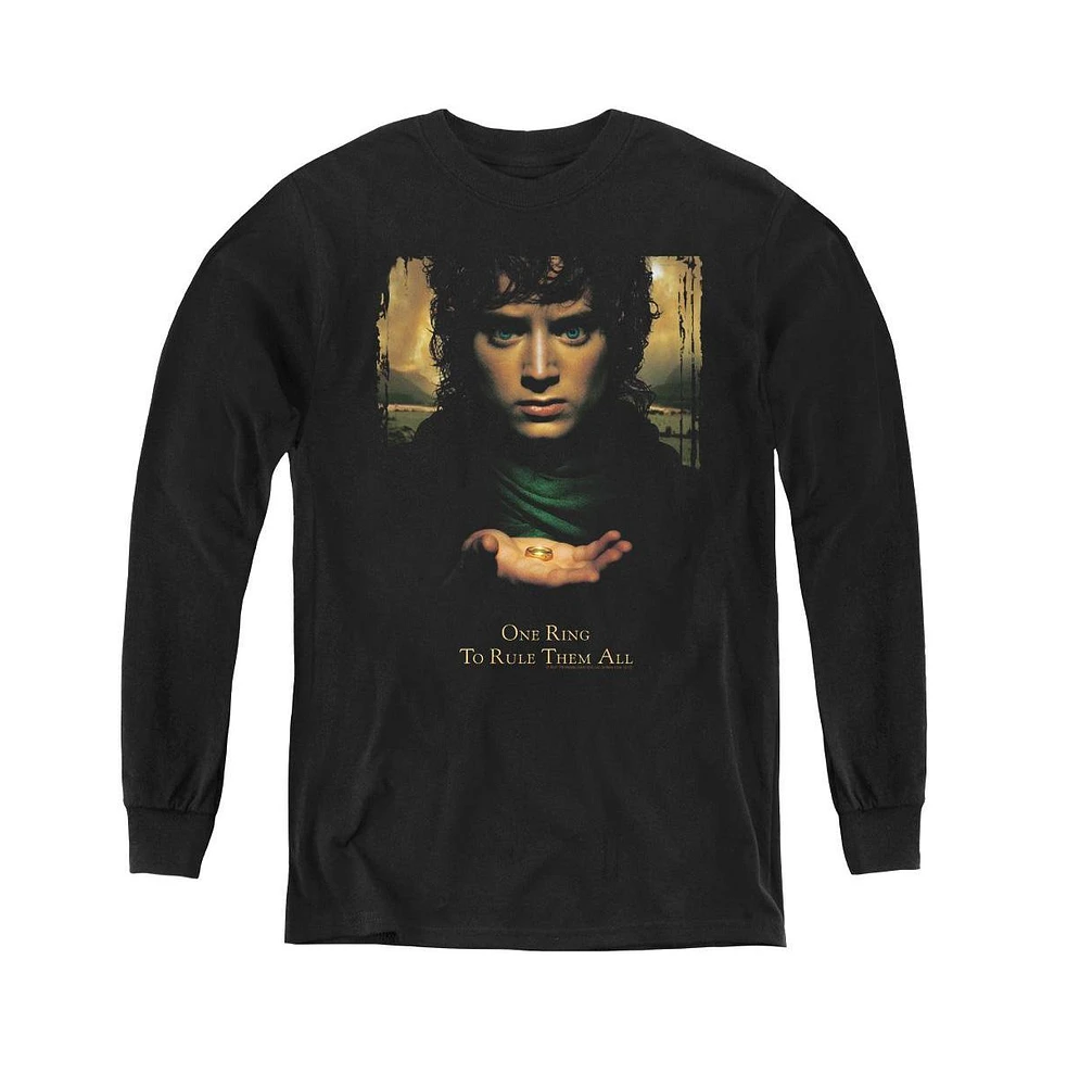 Lord Of The Rings Boys Youth Frodo One Ring Long Sleeve Sweatshirts