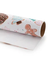 Holiday Lane White, Pink & Blue Sweets Wrapping Paper, Created for Macy's