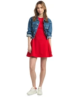 Tommy Jeans Women's Crewneck Sleeveless Fit & Flare Dress