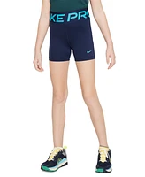 Nike Big Girls Pro Dri-fit Logo-Waistband Shorts