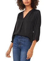 Vince Camuto Women's V-Neck 3/4-Sleeve Top