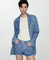 Mango Women's Mid-Rise Denim Shorts