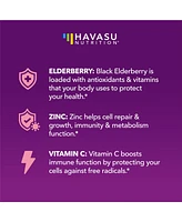 Havasu Nutrition Elderberry Gummies for Kids, Immune System Supplement, Havasu Nutrition, 60ct