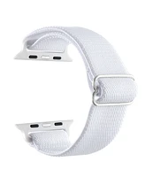 Posh Tech Unisex Cliff White Nylon Band for Apple Watch Size-38mm,40mm,41mm