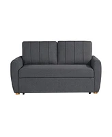 Serta 66.5"W Polyester Gentry Convertible Loveseat