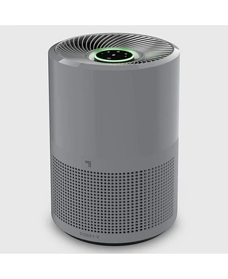 Sharper Image Purify 9 Whole Room Air Cleaner with True Hepa Filtration, Activated Carbon Filter, Visual Air Quality Indicator, for Home, Bedroom and