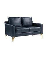 Serta 55.5"W Faux Leather Francis Loveseat
