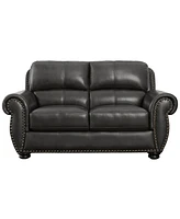 Arther 64" Leather Traditional Loveseat