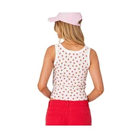 Edikted Women's Berry Cool Printed Tank Top