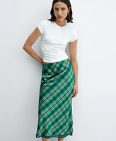 Mango Women's Printed Midi Skirt