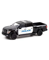 Greenlight Collectibles 1/64 2018 Nissan Titan Xd Pro-4X, Oceanside California Police, Hot Pursuit