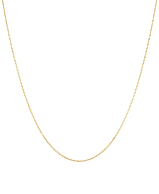 Delicate Box Chain 24" Strand Necklace (2/3mm) in 14k Gold
