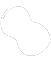 Delicate Box Chain 20" Strand Necklace (2/3mm) in 14k White Gold