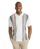 Johnny Bigg Big & Tall Reeves Vertical Stripe Polo