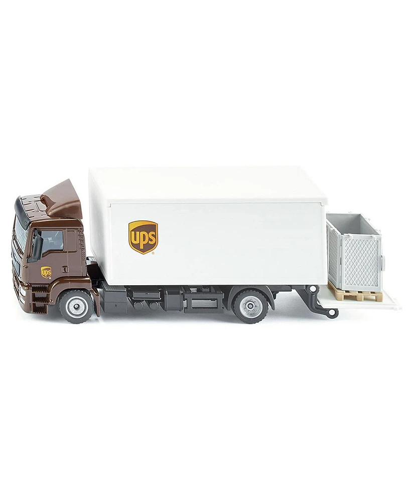 Siku 1/50 Ups Transport Man Truck with Tail Lift and Grid Box