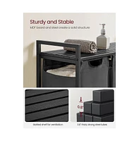 Slickblue Laundry Hamper, Basket, Sorter With Top Shelf And Pull-out Bags