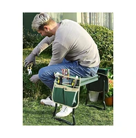 Slickblue Garden Folding Kneeler And Seat