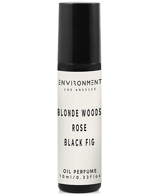 Environment Blonde Woods, Rose & Black Fig Roll-On Oil Perfume (Inspired by 5-Star Luxury Hotels), 0.33 oz.