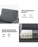 Hulala Home Elastus Modern Club Chair with Metal Legs