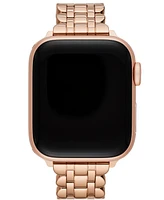 Kate Spade New York Women's Rose Gold-Tone Stainless Steel Band for Apple Watch, 42,44,45,49mm