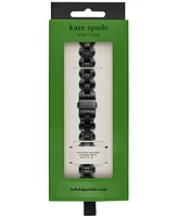 Kate Spade New York Women's black stainless steel band for apple watch, 38,40,41,42,44,45,49mm