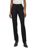 Boss by Hugo Women's Wool Regular-Fit High-Rise Pants