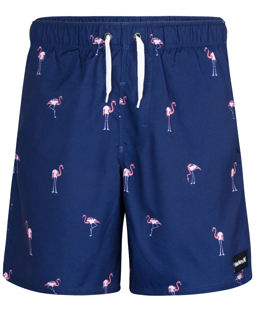 Hurley Big Boys Flamingo Pool Party Printed Pull-On Shorts