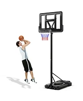 Costway Portable Basketball Hoop 7.5-10FT Adjustable Basketball Goal System