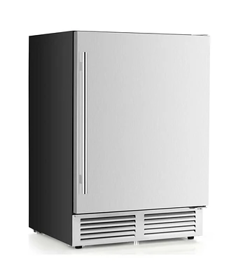 Costway 24" Beverage Refrigerator with Removable Shelves & Adjustable Temperature Cooler