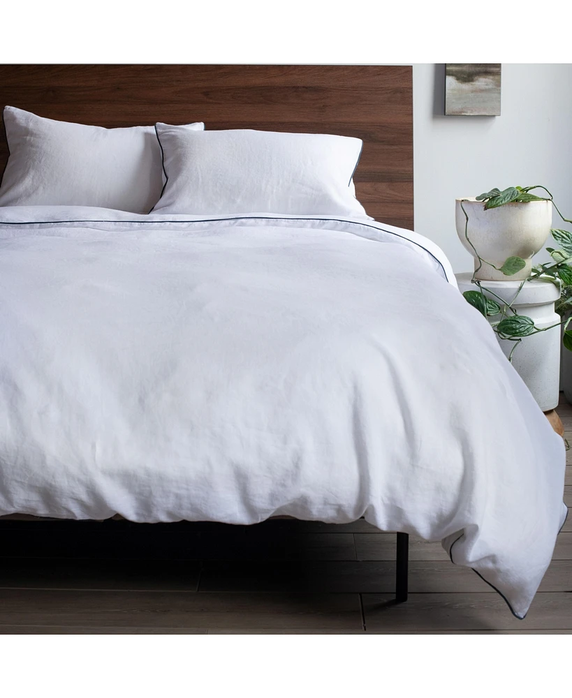 Bokser Home 100% French Linen Pillowcase Set