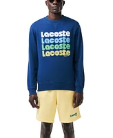 Lacoste Men's Long Sleeve Crewneck Logo Graphic Sweatshirt