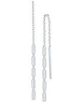 Giani Bernini Polished Cylinder Threader Earrings in Sterling Silver, Created by Macy's