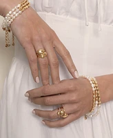 Ettika Polished Stacking Pebble Ring Set