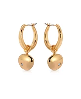 Ettika Polished Pebble Huggie Hoop Earrings