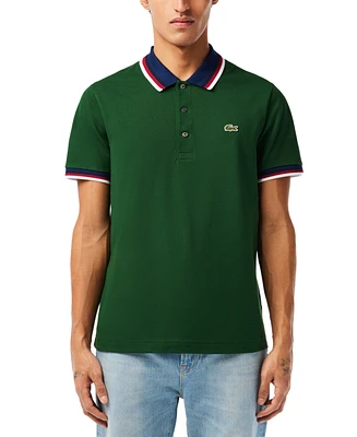 Lacoste Men's Classic Fit Striped Trim Short Sleeve Polo Shirt