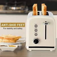 Sugift 2-Slice Stainless Steel Toaster with 6 Level