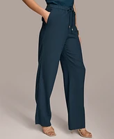 Donna Karan Women's Linen-Blend Drawstring Pants